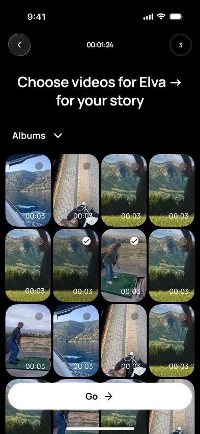 Select your clips